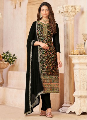 Latest pure-dola Straight Salwar Suit
