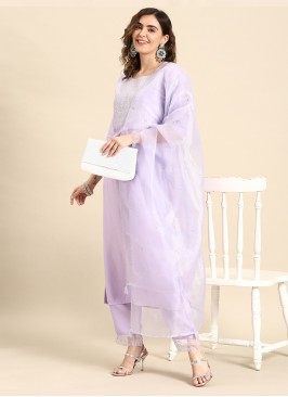 Lavender Engagement Readymade Salwar Kameez