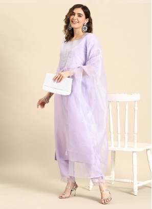 Lavender Engagement Readymade Salwar Kameez