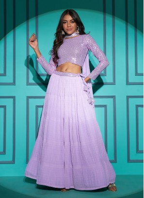 Lavender Festival Readymade Lehenga Choli