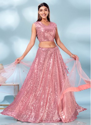 Lavish Imported Pink Stone A Line Lehenga Choli