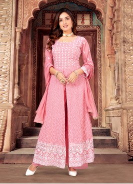 Lavish Sequins Rose Pink Designer Salwar Kameez 