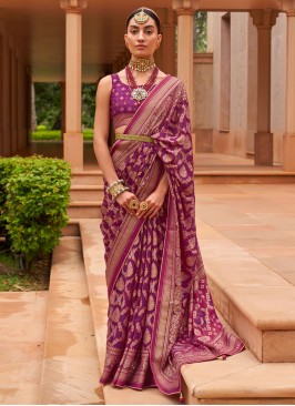 Lively Brasso Engagement Saree