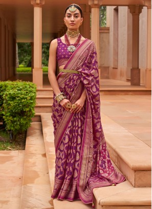 Lively Brasso Engagement Saree