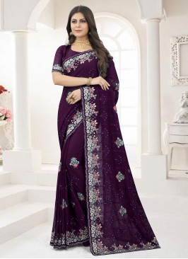 Lively Georgette Contemporary Style Saree