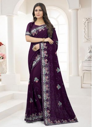 Lively Georgette Contemporary Style Saree