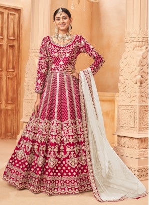 Lovely Rani Embroidered Art Silk Ankle Lenth Salwar Suit