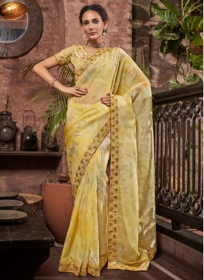 Lovely Mustard Festival Classic Saree