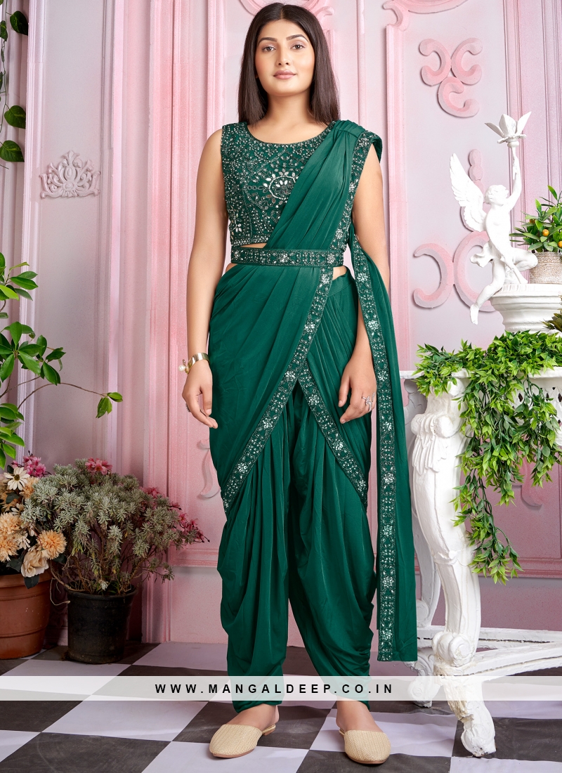 EASY-TO-WEAR GLAMOUR OF READYMADE SAREES