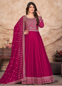 Magenta Color Salwar Kameez