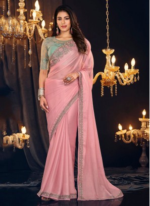Magnetic Embroidered Trendy Saree