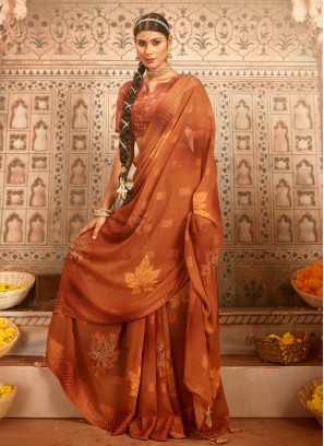 Magnetic Georgette Party Contemporary Saree