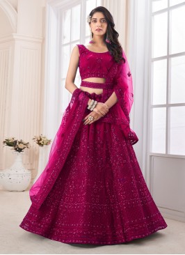 Magnetize Dori Work Net Long Choli Lehenga