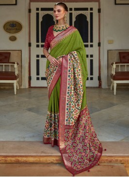 Magnetize Green Contemporary Saree