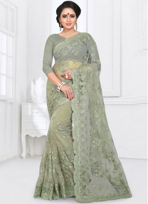 Magnetize Net Resham Saree