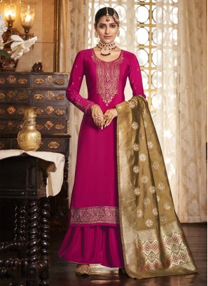 Magnetize Rani Embroidered Trendy Salwar Suit