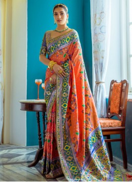 Magnificent Banarasi Silk Zari Trendy Saree