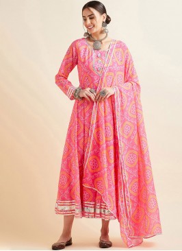Magnificent Printed Readymade Gown