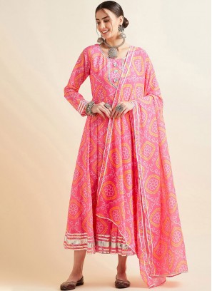 Magnificent Printed Readymade Gown
