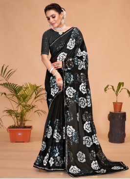 Magnificent Sequins Trendy Saree