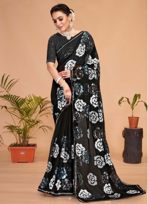 Magnificent Sequins Trendy Saree
