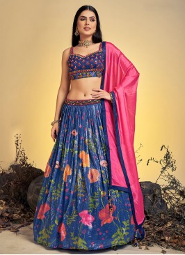 Majesty Chinon Printed Trendy Lehenga Choli