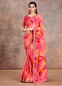 Majesty Pink Silk Saree