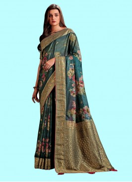 Majesty Viscose Weaving Silk Saree