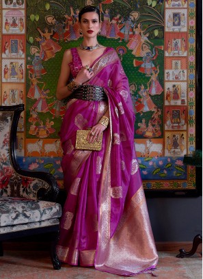 Majesty Weaving Wedding Contemporary Saree