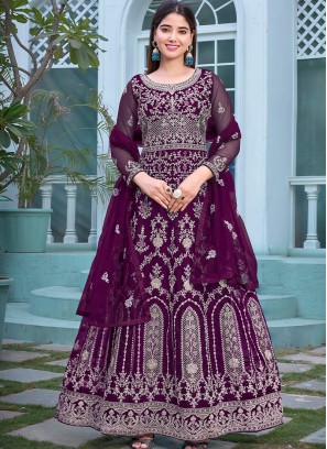 Purplr Butterfly Net Salwar Suit Set