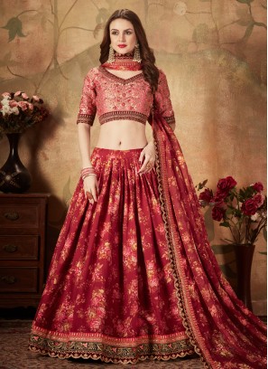 Maroon Color Designer Lehenga Choli