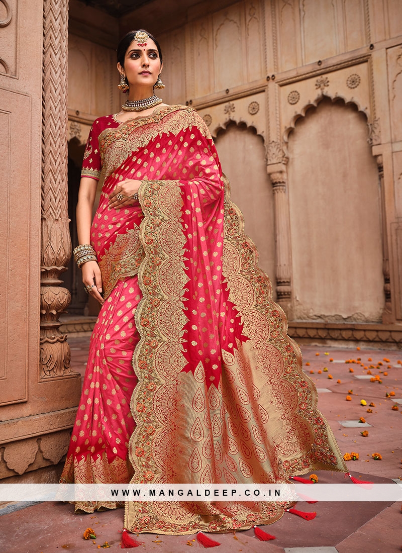 Maroon Color Dolla Silk Wedding Saree