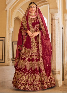 Maroon Color Trendy Lehenga Choli