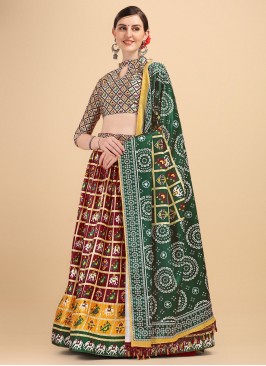 Maroon Sangeet Trendy Lehenga Choli