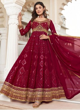 Marvelous Embroidered Long Length Salwar Suit