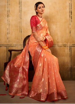 Masterly Banarasi Silk Border Trendy Saree