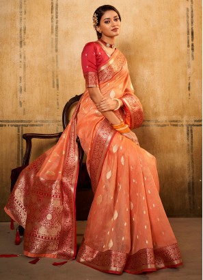 Masterly Banarasi Silk Border Trendy Saree