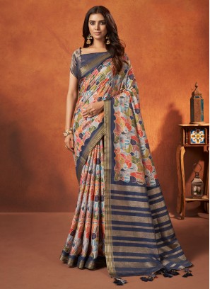 Masterly Multi Colour Woven Contemporary Saree