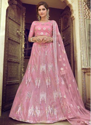 Masterly Pink Sangeet Lehenga Choli