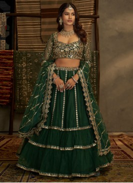 Masterly Sequins Net A Line Lehenga Choli