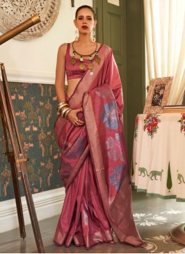 Mauve  Color Contemporary Saree