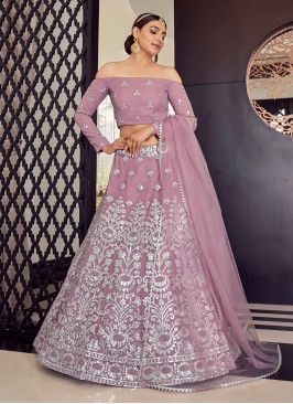 Mauve  Georgette Lehenga Choli