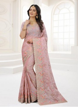 Mauve  Organza Contemporary Saree