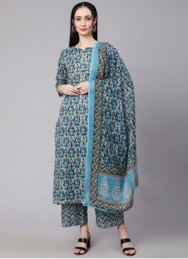 Mesmeric Multi Colour Printed Trendy Salwar Suit