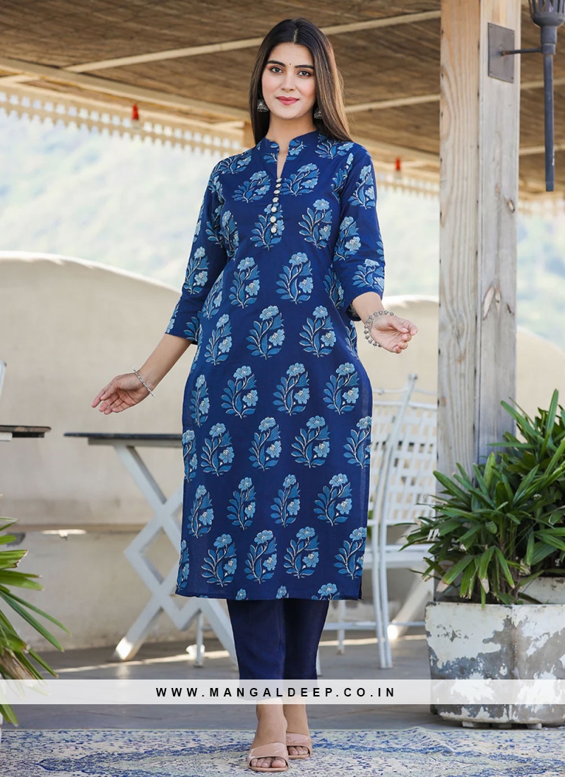 Buy Vedansh Enterprises Front Open Kurti & Palazzo at Amazon.in