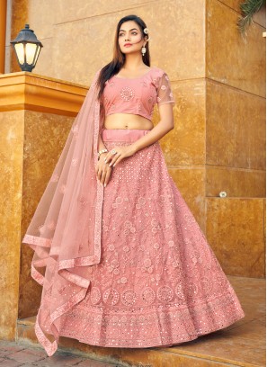 Mesmerizing Pink Sangeet Lehenga Choli