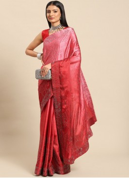 Miraculous Pink Reception Classic Saree