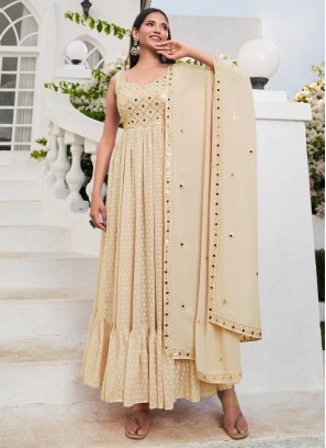 Miraculous Sequins Georgette Trendy Salwar Suit