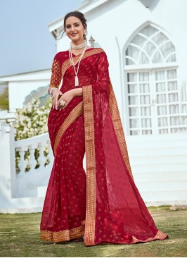 Mirror Shimmer Classic Saree in Pink