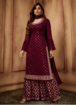 Mod Georgette Trendy Palazzo Salwar Suit